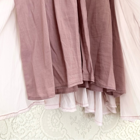 Free People Turn Heads Mauve Lace Boho Mini Dress - Picture 11 of 15